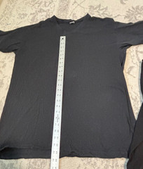 2- Mens 100% Cotton Casual T-Shirt Black White Short Sleeve Tee Crew Neck V-Neck