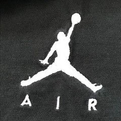 Jordan Air Standard Fit Shirt Men L Black Logo Short Sleeve Athleisure Sports