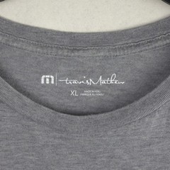 TravisMathew Lost Vacation Skeleton Graphic T-Shirt Mens XL Gray Golf Resort Tee
