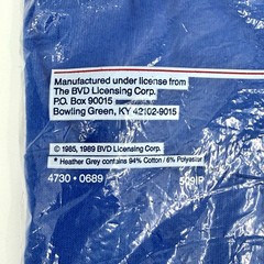 Vtg 90’s BVD Pocket T-Shirts Men’s Large Royal Blue Pre Shrunk Cotton Lot Of 2