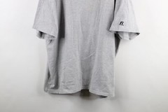 Vintage Russell Athletic Mens 3XL Distressed Blank Short Sleeve T-Shirt Gray