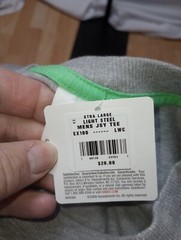 Hanes Explore Light Steel T-Shirt Short Sleeve Mens Crewneck XLarge