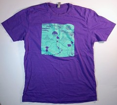Men’s Astro Boy Manga Graphic Purlpe T Shirt Large