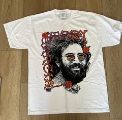 Online Ceramics Jerry Garcia Grateful Dead Peaceful Planet Tshirt Large