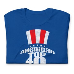 AMERICAN TOP 40 Radio Casey Kasem Graphic Tee Shirt Short-Sleeve Unisex T-Shirt