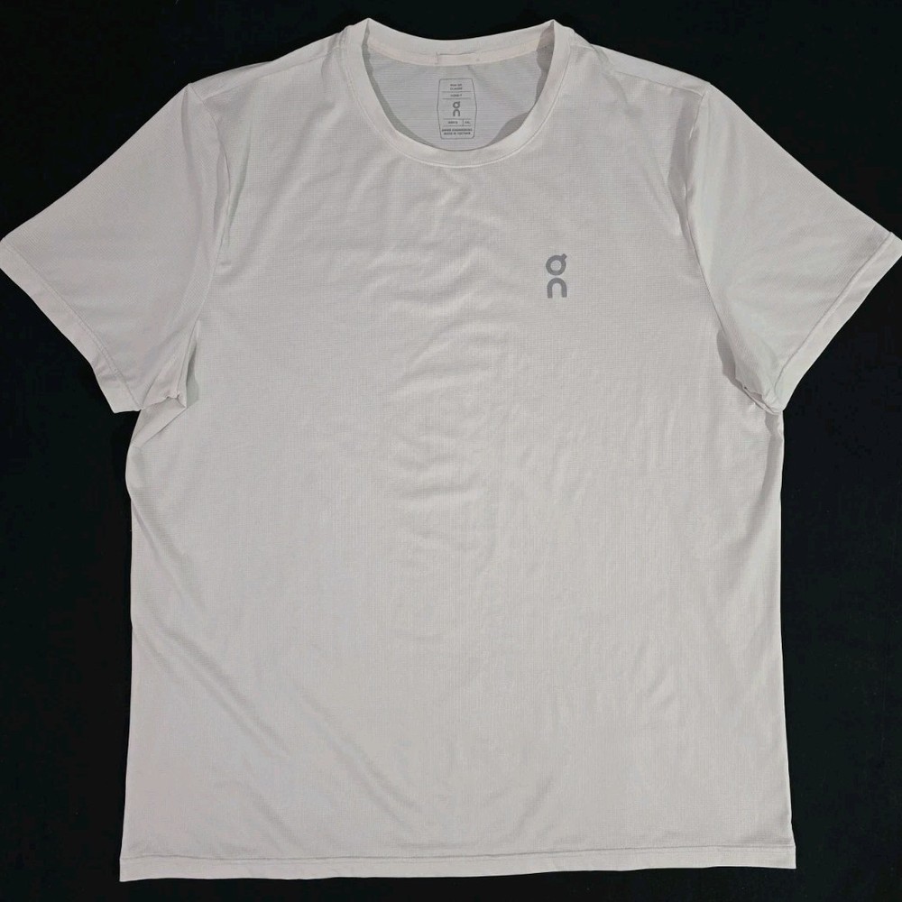 On Cloud Run On Core-T Short Sleeve T-Shirt Top Men’s Size XXL White Very Clean