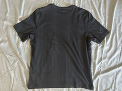 Claiborne Men’s Ribbed Short Sleeve Crew Neck Pull-Over Shirt ~ Gray ~ Large