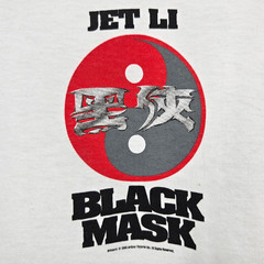 Vintage 1996 Black Mask Jet Li Movie Promo T-Shirt Adult Size XL White