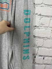 Fanatics Miami Dolphins Heather Gray Long Sleeve Shirt Size 2XL NWT