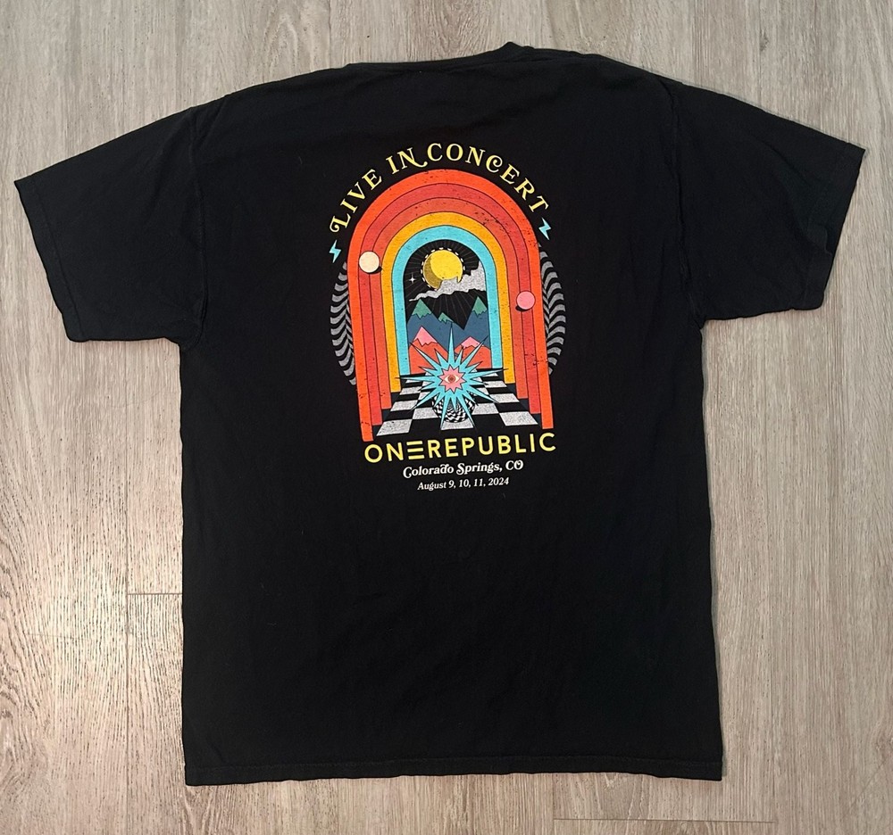 OneRepublic Artificial Paradise Tour Concert Shirt Colorado Springs August 2024