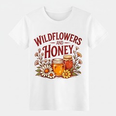 Wildflowers And Honey Vintage Cottagecore T-Shirt, Nature Lover Graphic Tee