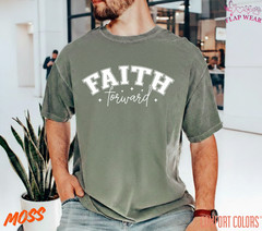 Unisex Faith Forward T-Shirt, Men T shirt,Women T shirt Gift ReligionTop