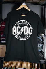 AC/DC Back In Black World Tour 1980-1981 Men’s Black T-Shirt Size 2XL