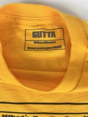 GUTTA King Of Kung Fu Bruce Lee Graphic T Shirt Yellow Men’s Medium