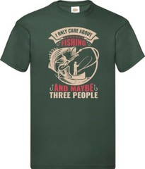 Fishing I Only Care Funny Humour Novelty T Shirt Various Colours And Sizes