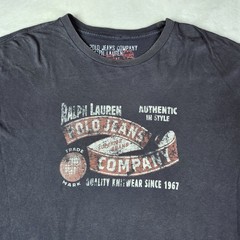 Polo Jean Company Ralph Lauren 1967 Trademark T Shirt Mens Size XL Navy