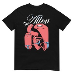 Smiling Friends Allen Collage Fancy Chrome Text Cartoon T-Shirt