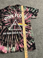 Pink Floyd Tie-Dye Shirt Small Black Purple Blue Dark Side Retro Graphic Band