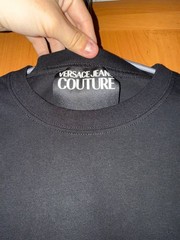 Versace Jeans Couture Men’s Black V-Emblem Logo T-Shirt Size M Mint Authentic
