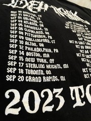 Dethklok Metalocalypse Adult Swim 2023 Tour Large Black Long Sleeve Shirt