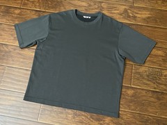 Uniqlo AIRism Mens Oversized Boxy Loose Crew Green T-Shirt Short Sleeve Size XXL