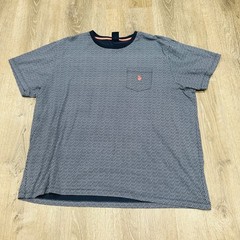 US Polo Assn Mens XXL Navy Blue Geometric Micro Print Pocket T-Shirt 11A77404