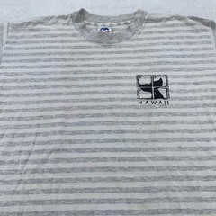 Vintage Maui Hawaii Whale Striped Shirt Mens Large Nature surf beach USA 90s Tee