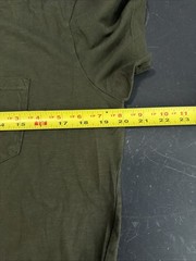 Buck Mason T-Shirt Men’s Small Green Wash Toughknit Pocket Crew Tee USA Made EUC