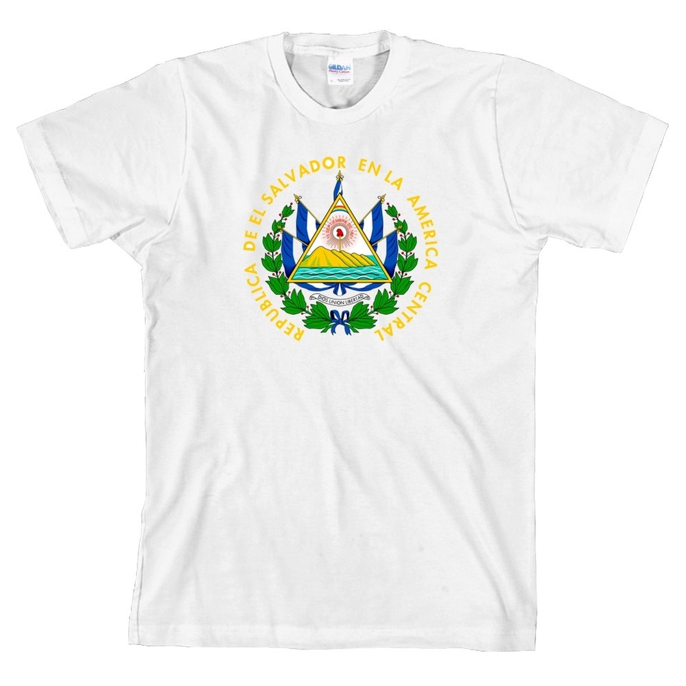 El Salvador Coat of Arms T Shirt Latin America Tee ALL SIZES & NEW