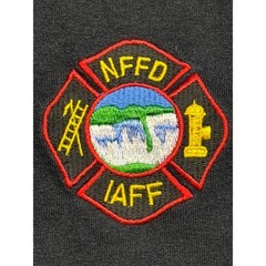 Fruit of the Loom Niagara Falls Fire Department T-Shirt Mens Medium Black NFFD