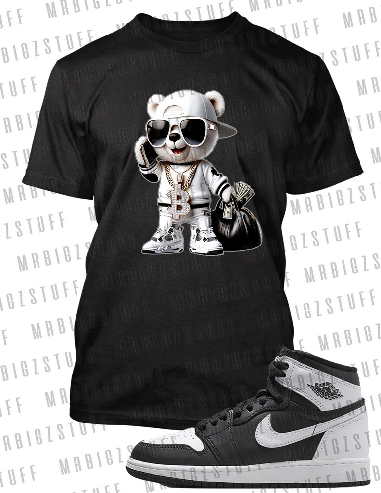 J1 Panda Bear Got Bag Drip Sneaker Tee Shirt To Match Street Wear Shoes Graphic