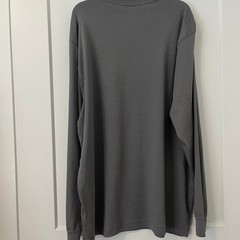 Roundtree & Yorke Mens Large Gray Seamless Mock Neck Long Sleeve Shirt NWT