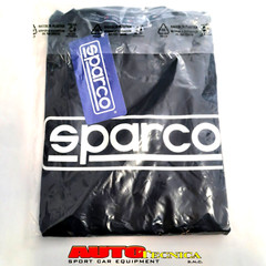 SPARCO LOGO FRAME MODEL WHITE T-SHIRT SIZE L XL BLACK T-SHIRT NEW