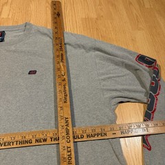 Vintage Mecca Grey Logo Long Sleeve Shirt XXL 2000s Streetwear Grunge Skater Y2k