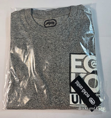 Ecko Unltd Men’s Crewneck Gray Marled Logo T-Shirt Sizes S, M, L, XL