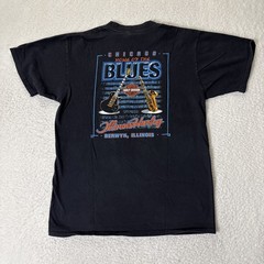 Vintage Harley Davidson Chicago Home of the Blues T Shirt Holoubek Large USA