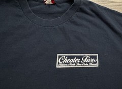 North Shore Oahu Hawaii Shirt Mens Size XL Cheater Five Navy Blue Short Sleeve