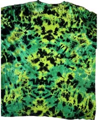 Gildan Tie Dye T-shirt Unique Black Green Alien Free Shipping Made to Order