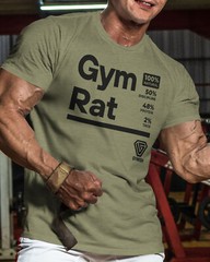 105. Gym Rat Funny Workout T-Shirt for Men