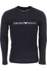 Emporio Armani Black Men’s Cotton T-Shirt EA Long sleeve Size M*L*XL*XXL