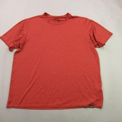Patagonia Shirt Mens Large Red Short Sleeve Crew Neck Casual Outdoors