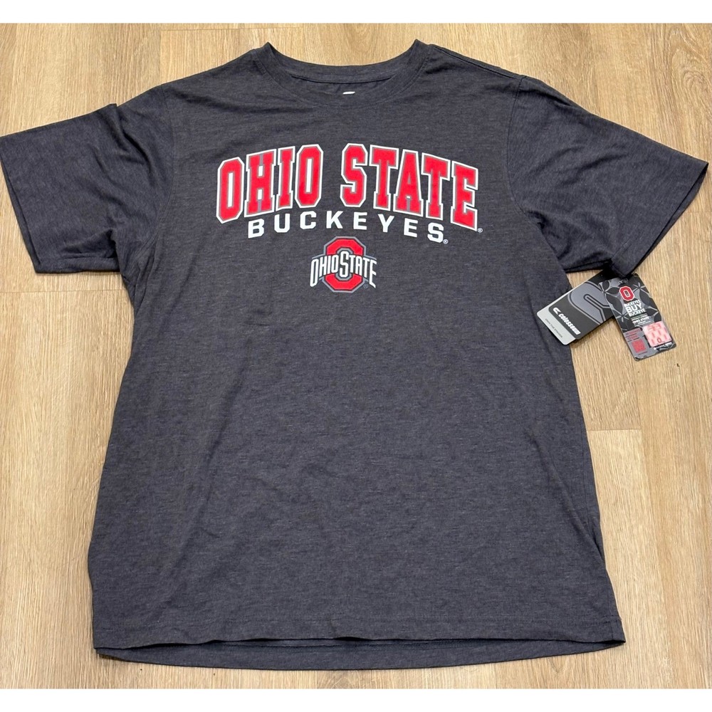 NWT Mens Colosseum Ohio State Buckeyes Tee – Large – Mens T-Shirt Heather Gray