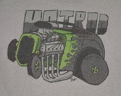New Retro Hobby Hot Rod Men’s T-Shirt Medium Gray, Various Sizes