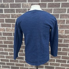 orSlow Boat Neck Pullover Denimesque Top Indigo Blue Size 3 (Fits US Small/Med)