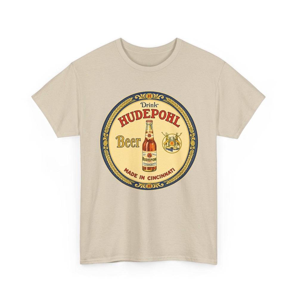 Drink Hudepohl Beer Made In Cincinnati OH Brewery 1930s Retro Breweriana T-Shirt