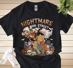 Pooh Halloween Tshirt, Nightmare On Main Street The Bear