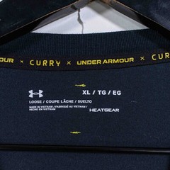 Steph Curry Under Armour Shirt XL Comin In Hot SC30 HeatGear Black Graphic Tee