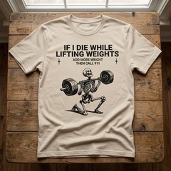 Funny Skeleton Gym Weightlifting Workout Unisex T-Shirt