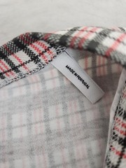 Helmut Lang Logo OS Tee Mini Digital Check Red Men’s Size Large New