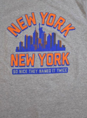 Fifth Sun Mens New York The City So Nice They Named It Twice Gray Shirt New S-XL